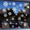 White Snowflake Christmas Atmosphere Decorations, Electrostatic Stickers, Glass Window Display Scenes