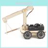 Wooden Diy Hand-cranked Crane Stem Science Experiment Educational Toy For Kindergarten And Elementary School