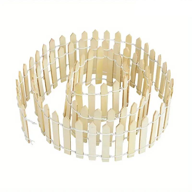 Succulent Wooden Fence Micro Landscape Ornaments Mini Small Fence Landscaping Fence Tools