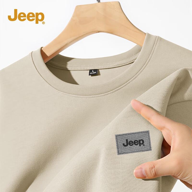 JEEP Men s Cotton Casual Round Neck T-shirt L