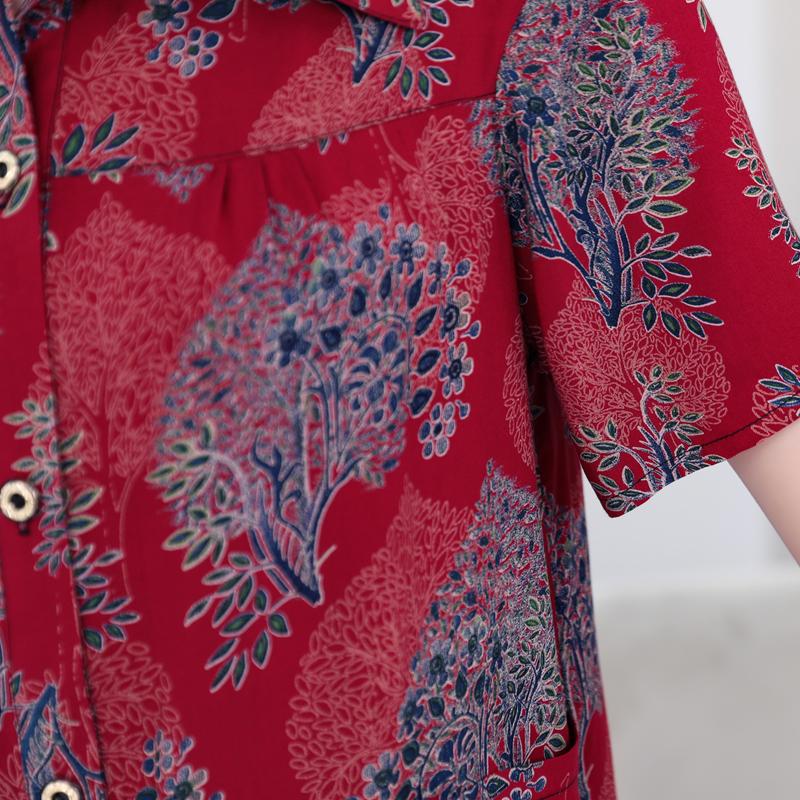 Summer Plus Size Shirts Women's Elegant Short Sleeve Summer Ladies Tops