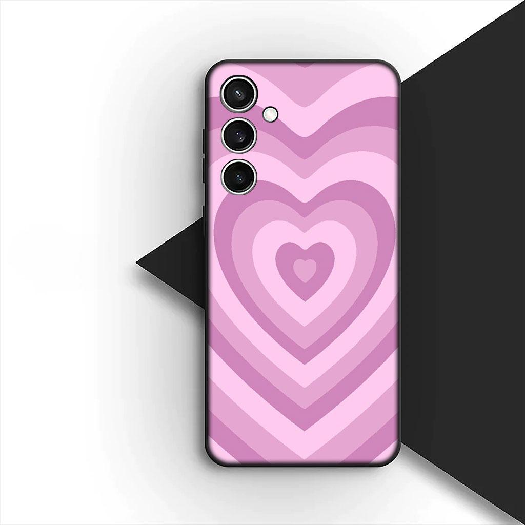 Phone Cover for Xiaomi Redmi Note 14 13 Pro Plus ProPlus 14C 13c Pro+ 5G Soft Silicone Case Star Dark Red Heart Love
