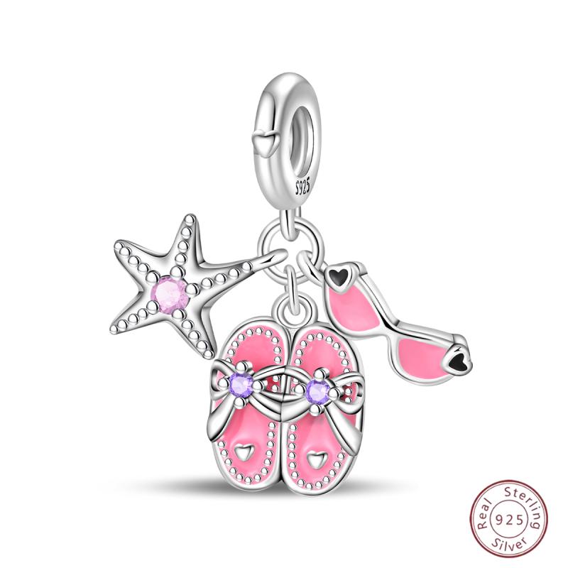 Copper Beaded Pendant Shiny Zirconia Cute Bow Original 3Mm Bracelet Women Fine Jewelry