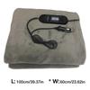Car Heated Blanket 12V Winter Warm Smart Temperature Electric Heated Blankets Car Cigarette Lighter Plug Travel Heated Blanket