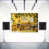 2D Freshly Lemonade Backdrop, Summer Lemon Stand Photography Background Banner