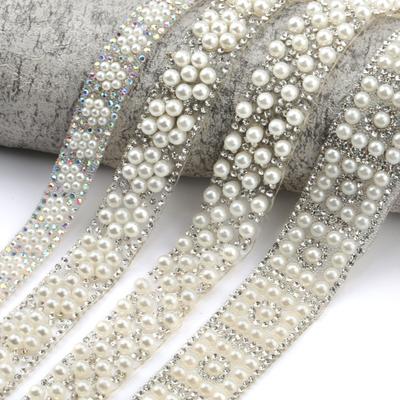 Tavná lepidlová spodní perlová drahokamová diamantová lišta DIY doplňky na oblečení Více stylů ABS vysoký jas perlová dekorativní samolepka diamant