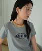Wednesday Oasis For Woman Monica Ringer Half T-Shirt_Melange Gray(Wb6Tp30)
