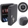 Wall Mounted Combination Key Cabinet 20 Key Hooks Security Key Holder  Key Management