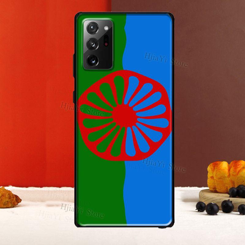 Pouzdro s motivem cikánské romské vlajky pro Samsung Galaxy S20 FE S22 S21 Ultra Note 20 Note 10 S8 S9 S10 Plus
