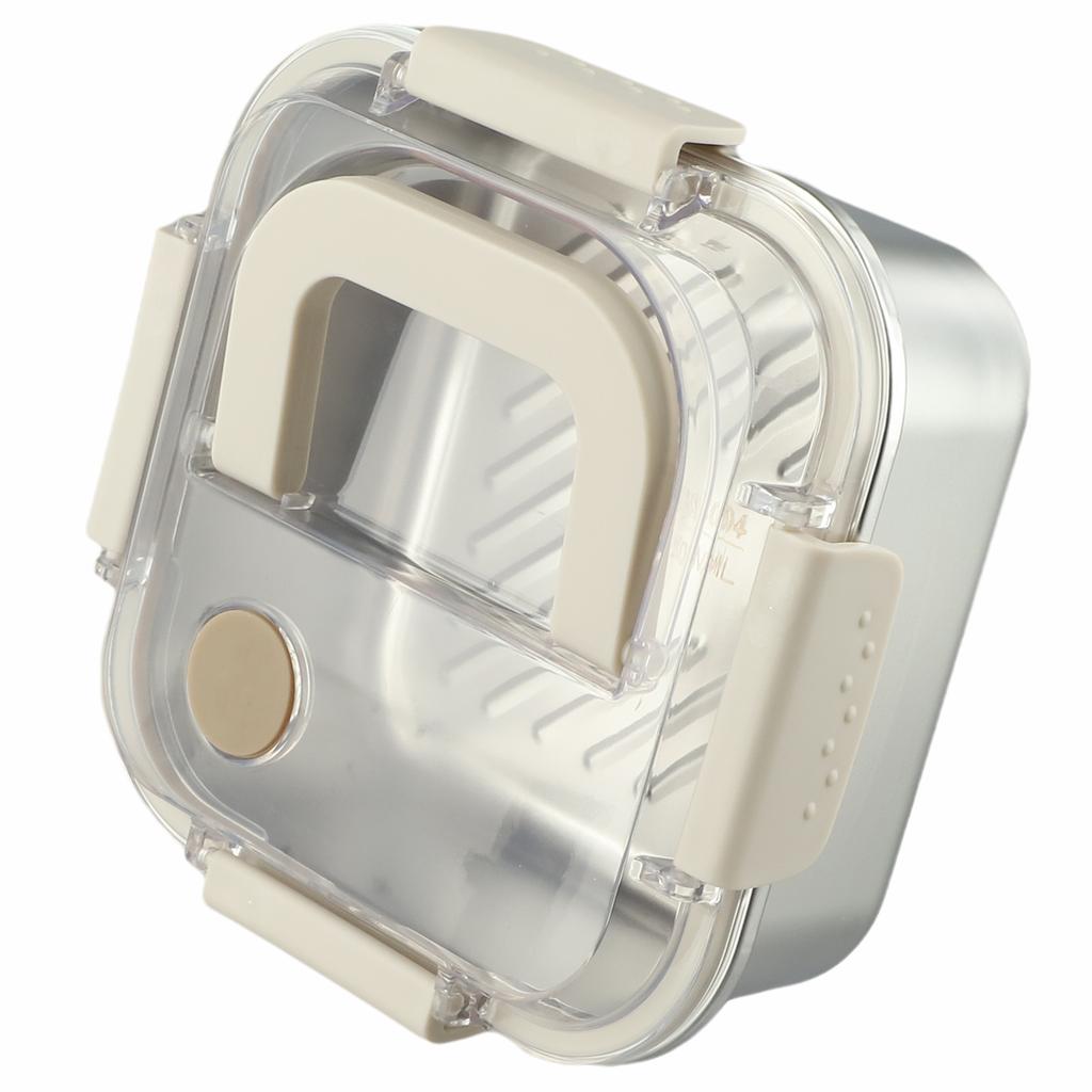 Leak-proof Lunch Box Insulated Lunch Box Food Storage Non-stick Interior Removable Lid Safety Buckle Silicone Sealing Ring