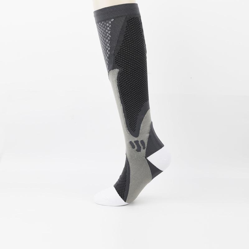 Nylon Sport Compression Socks - Unisex Breathable, Lightweight Calf Support for Cycling