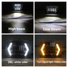 7 Inch LED Headlight with Arrow Turn Signals High Low Beam Offroad Driving Light Daytime Running Lamp