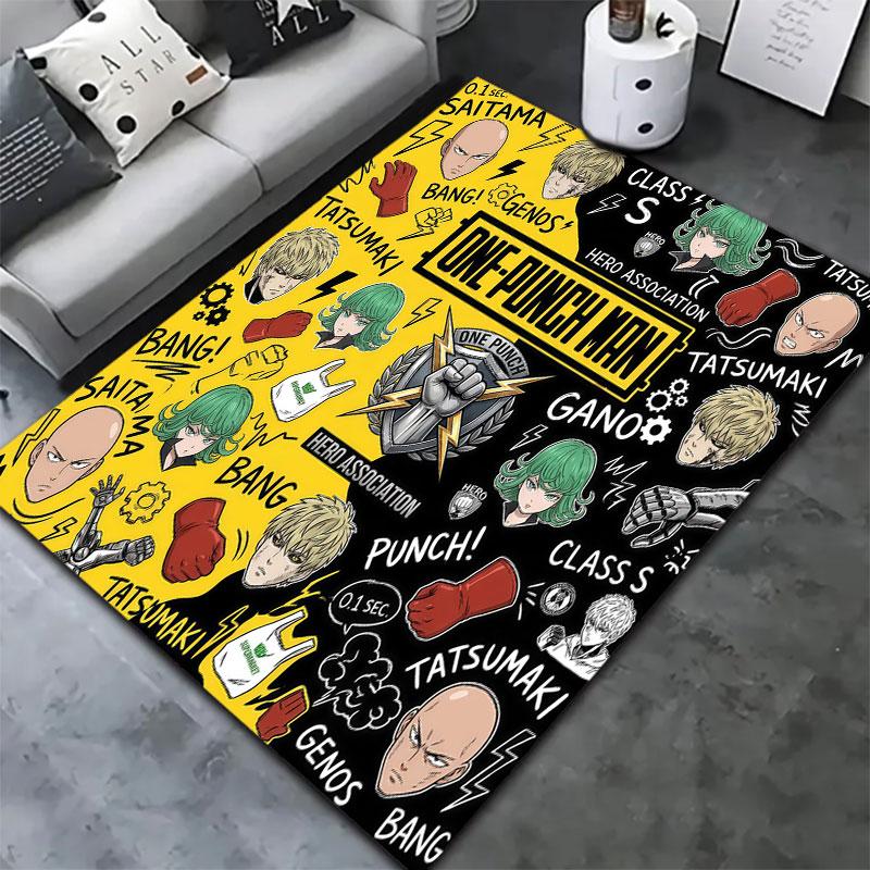 Onepunch Man Carpet Rug For Living Room Bedroom Home Sofa Decoration Kids Play Nonslip Floor Mat