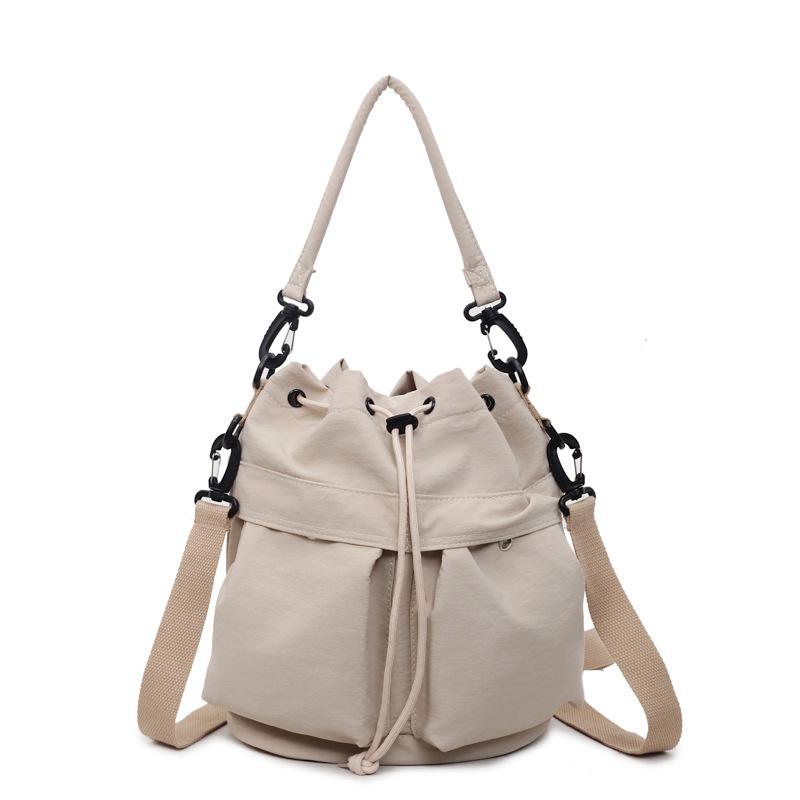 Wielofunkcyjna torba na ramię o dużej pojemności damski plecak ze ściągaczem wielokieszeniowa torba crossbody