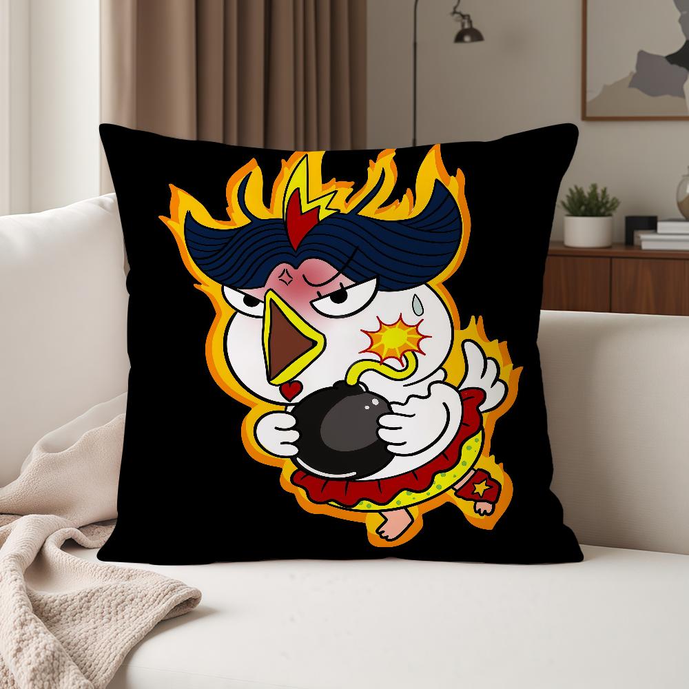 

Kwaii Anime BBuldak RameSn Pillow Case Suitable For Bedrooms Living Rooms Cars Home Decoration 30cmx30cm