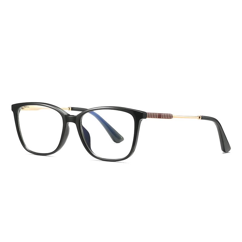 TR90 Metal Square Prescription Glasses Frames for Women Pink Eyewear