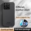 Leather Case for Huawei Honor X5b Plus Magsafe Car Magnetic Holder Wireless Charge Silicone Hard Phone Cover HonorX5bPlus Shell