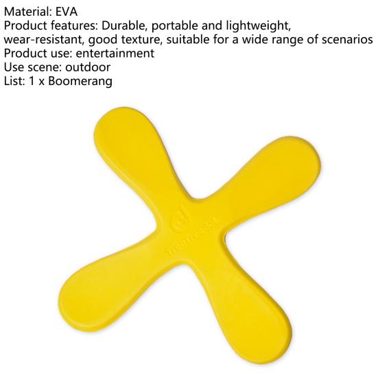Boomerang Toy Soft EVA 4 Leaves Anti-stress Wear-resistant Vibrant Color Adult-kids Interactive Gift
