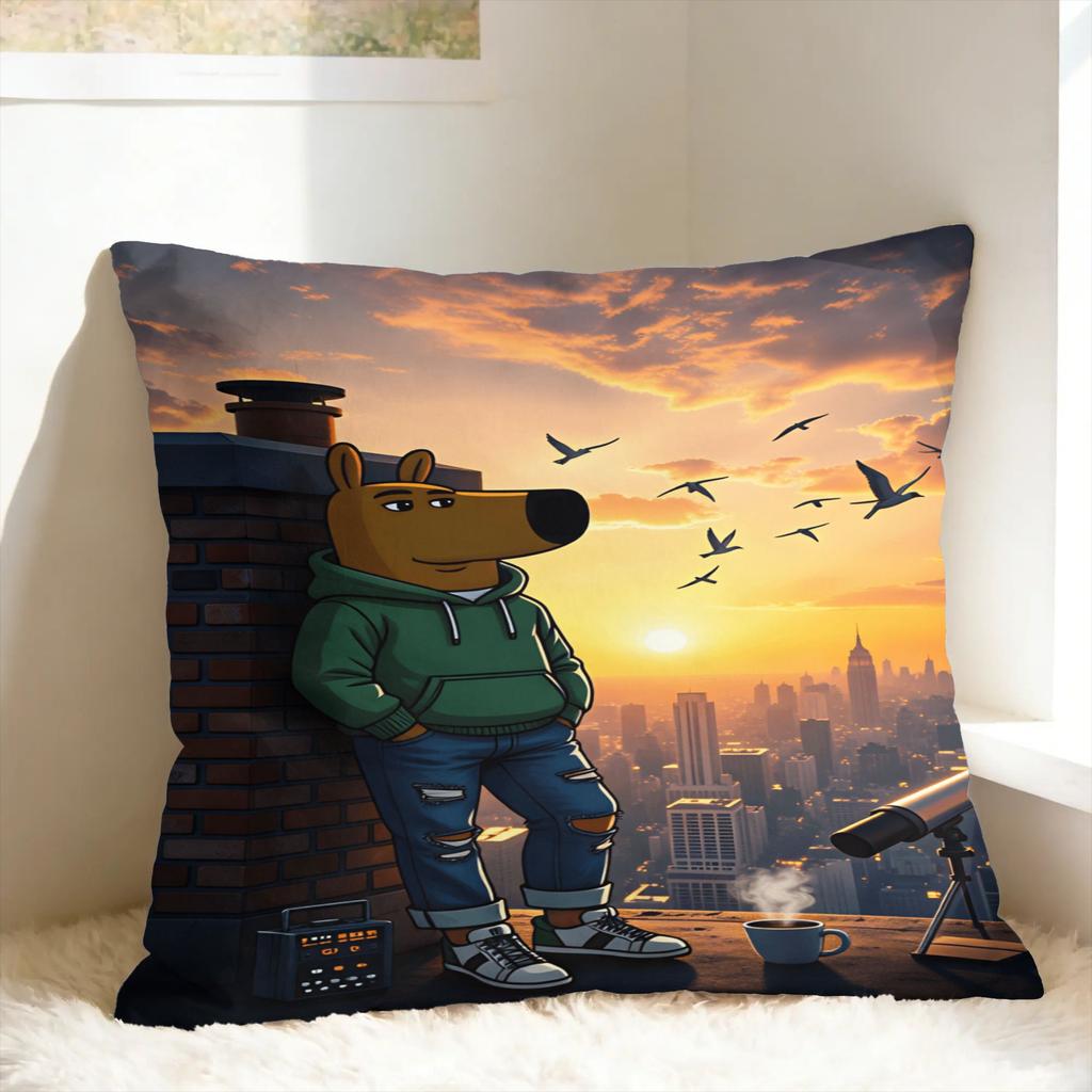 CChill GuyS Pillowcases  Cute Funny Pillow Case For Couch Sofa Bedroom Print Pillow Cover
