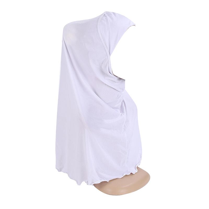 Muslim Scarf Big Girls Plain Hijab Hats Islamic Headscarf Hat Amira Pull On Headwrap Beautiful 10 Years Girl Scarf