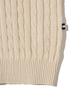 YALE Y Logo Cable Round Knit Ivory
