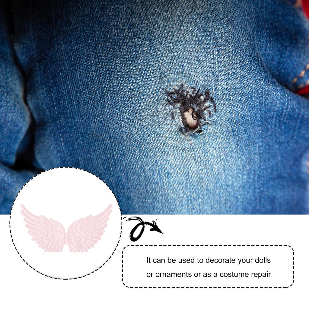 18pcs Angel Accessories Diy Cloth Wing Decor For Christmas Costume Party Bag Hanging Pendant Wing Shape Ornaments Storage
