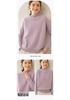 Women's Cashmere Loose Knit Pullover with Half-High Neck for Autumn/Winter 2025