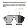 2PCS Pochromic Sunglasses UV400 Color-changing Lens for Men Anti-glare Driving Eyeglasses for Day and Night Using