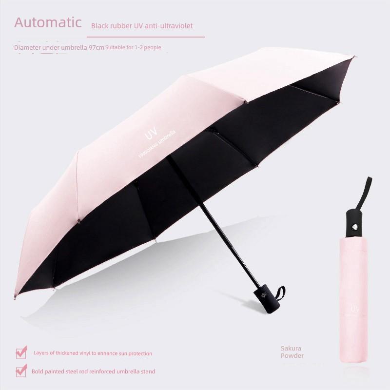 Fully Automatic Umbrella for Men and Women, Dual-Use for Sun and Rain, Reinforced and Enlarged, Sun Protection, Uv Protection, Foldable Sun Umbrella