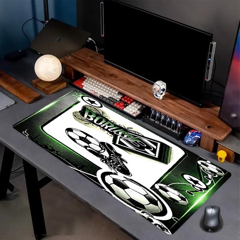 Borussia Mönchengladbach Print Mauspads, Anti-Rutsch Schreibtisch-Tastaturmatte, für PC Laptop Gaming Arbeiten Tägliche Nutzung, Cooles Festival Überraschungsgeschenk