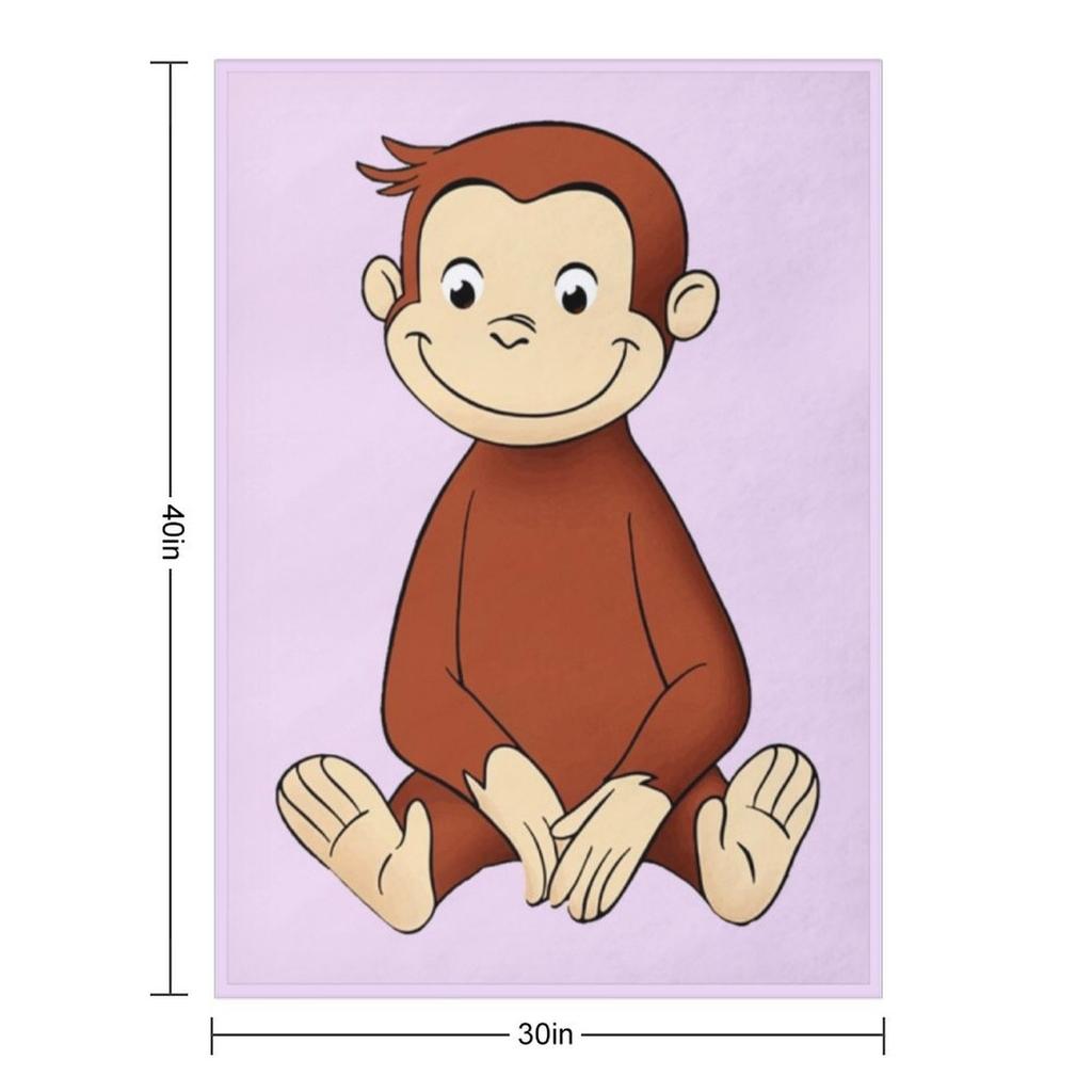 monkey curious george Throw Blanket Single Sofa Quilt Vintage Sofas Blankets