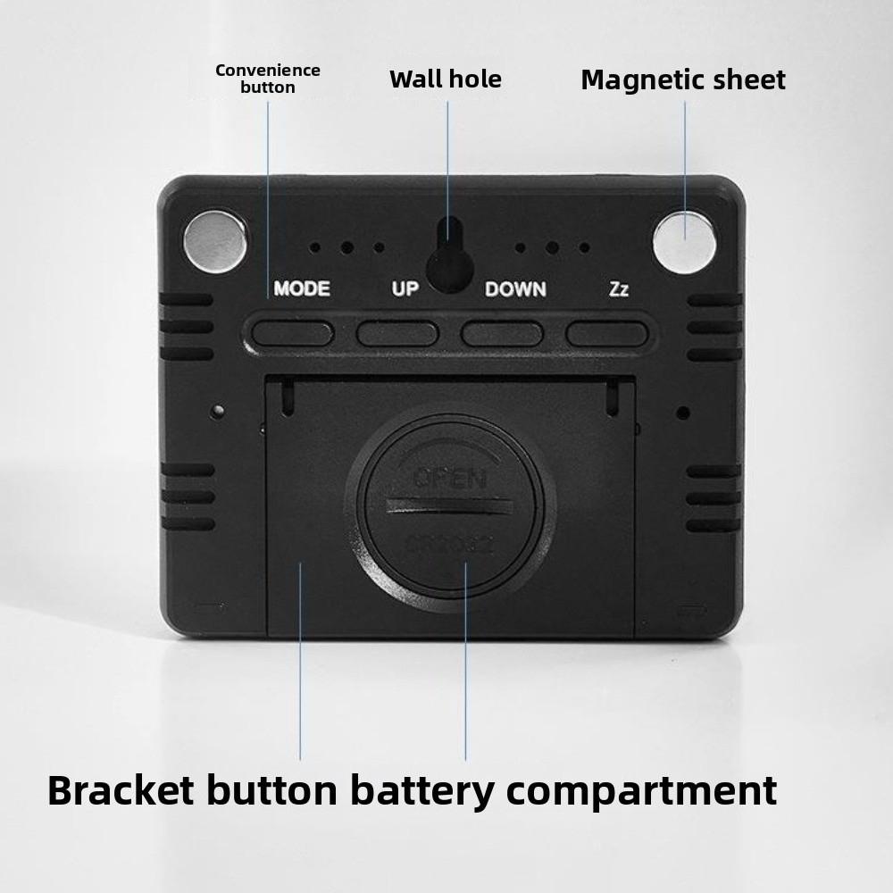 Anzeigebildschirm Temperatur Hygrometer Elektronische Tischuhr Minimalistischer Digitaler Wecker Kühlschrank