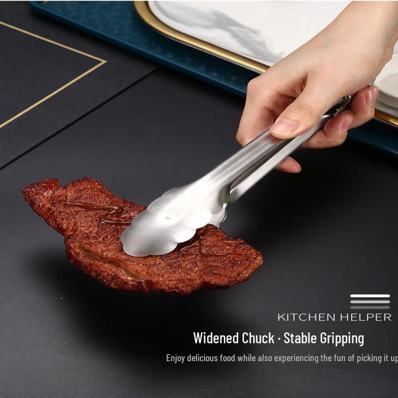 ZISIZ 304 Stainless Steel Food Tongs