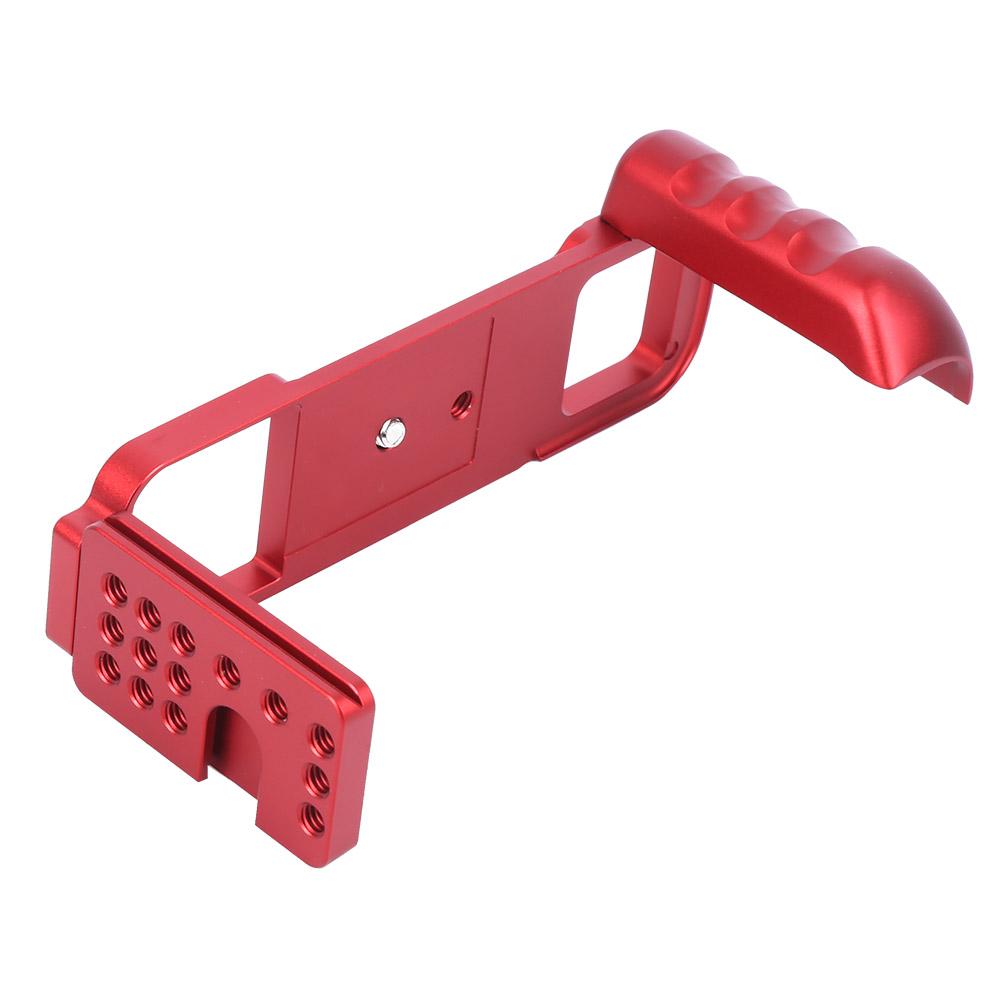 L Quick Release Plate Horizontal Vertical Shooting Handle Base for Fuji GFX 50R CameraRed