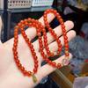 Trendy Multi-Strand Red Agate Women's Bracelet - Exquisite Simple Fashion Design