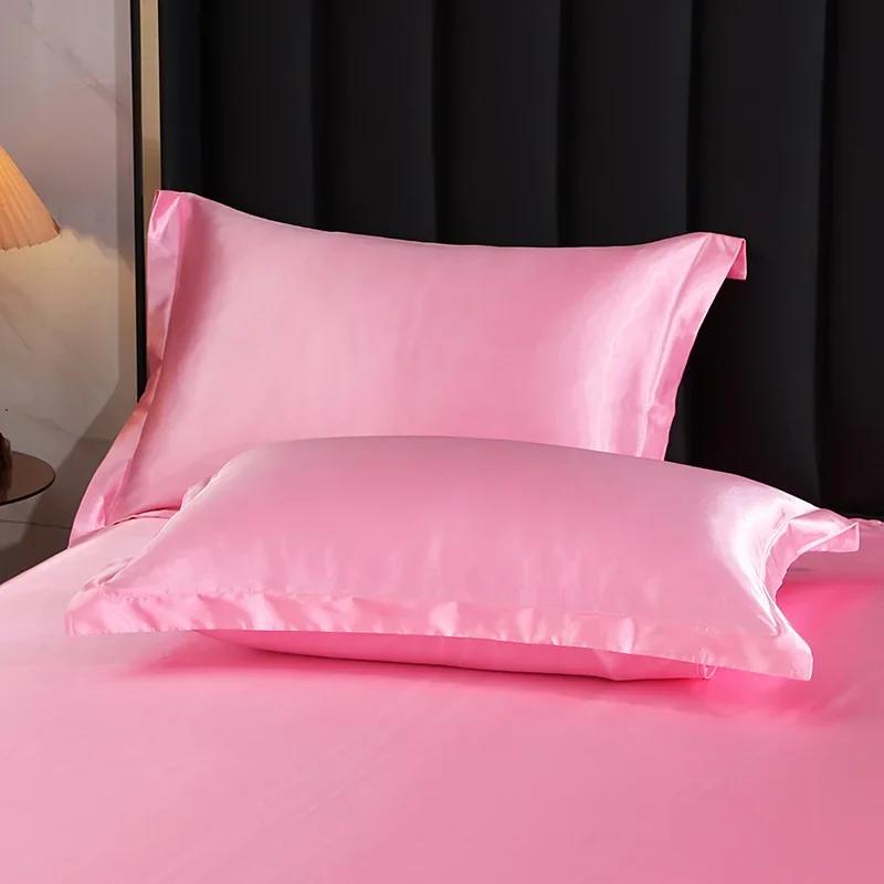 2PCS 100% Pure Real Silk Pillowcase Natural Mulberry Pillow Case