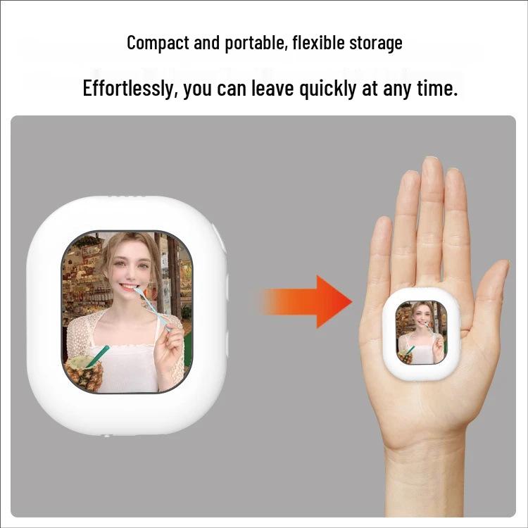 Wireless Screen Mirroring & Selfie Camera for Android/Apple: Rear Magnetic Device for Live Streaming