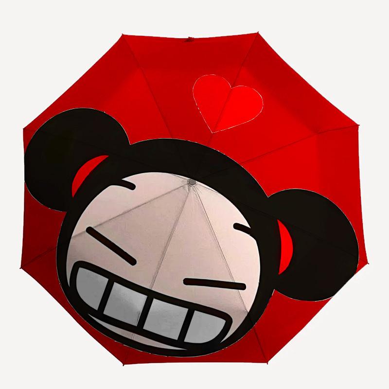 Monkey Heart Automatic Opening and Closing, 8 Rib Structure Portable Umbrella, Suitable for Men and Women In All Seasons Perfect Gift for H