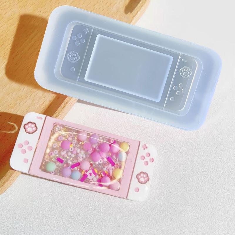 Quicksand Resin Casting Mold,Resin Art Shaker Mold,Crystal Silicone Hollow Mold Epoxy Pendant Mold Games Keychain Mold