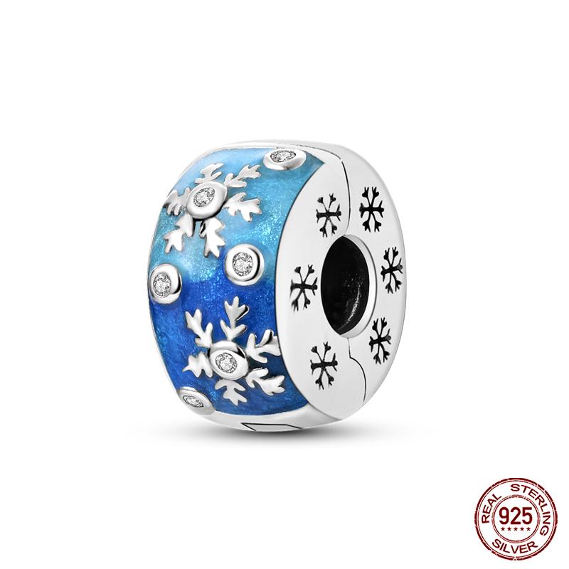 Kupfer Schneeflocke Weihnachtsbaum Skischuhe Perlen Markenarmband Exquisiter DIY Schmuck