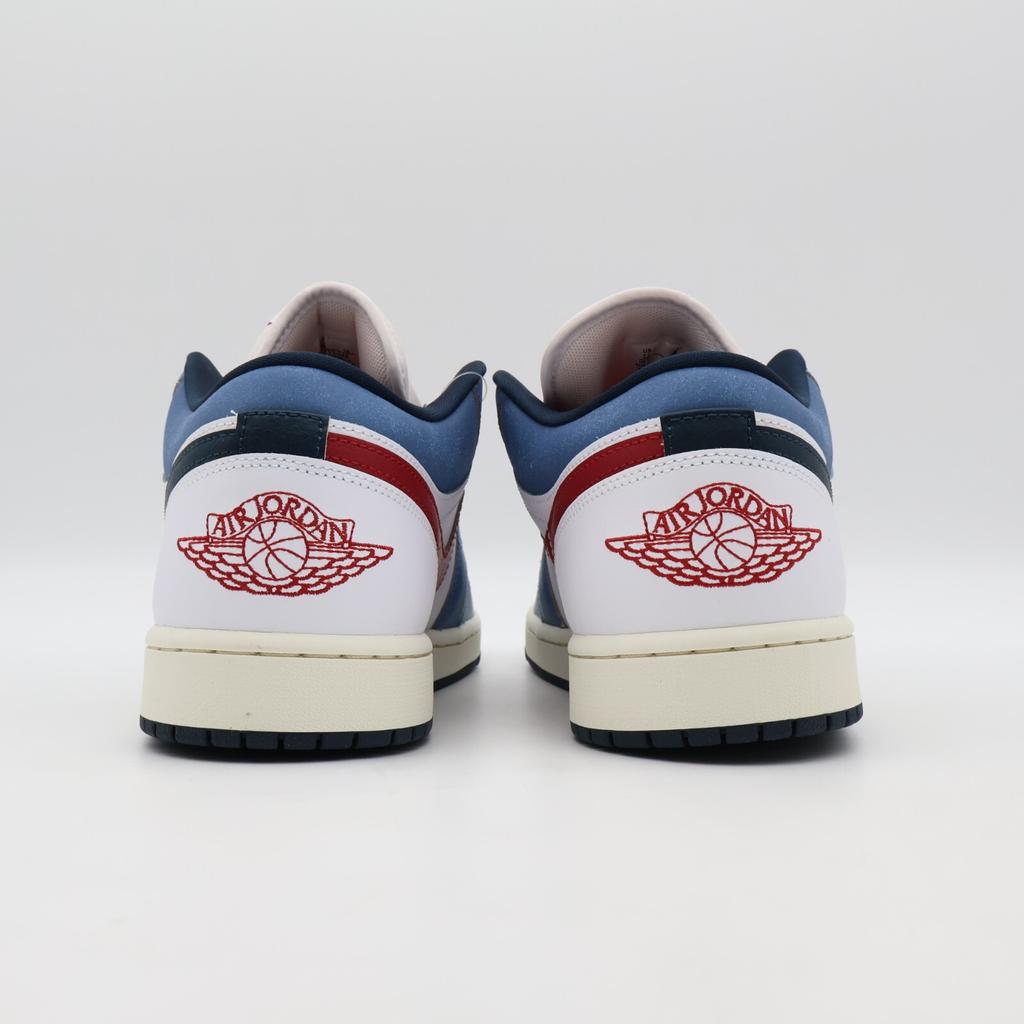 HM3711-144 Nike Air Jordan 1 Low White Aegean Storm