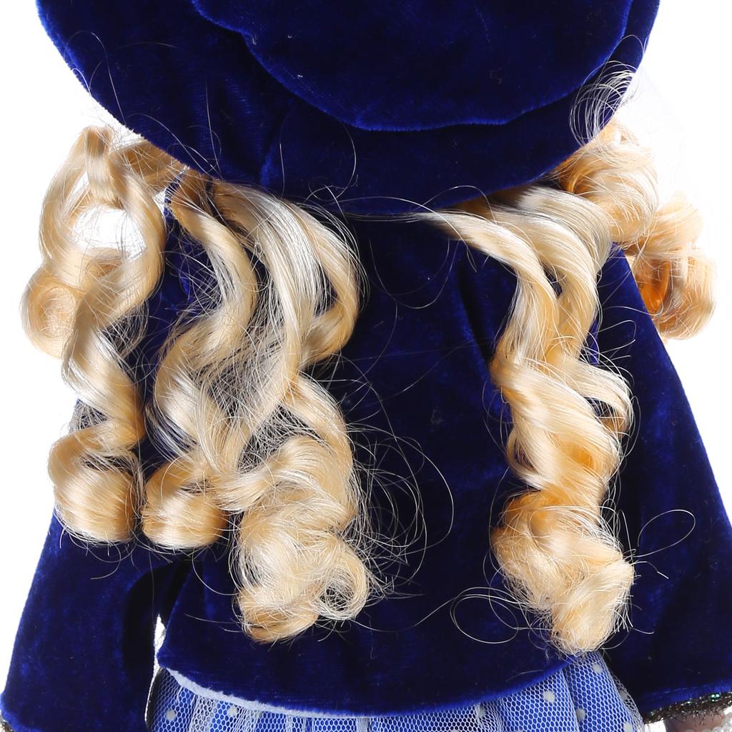 Elegant Victorian Porcelain Doll with American Rural Dress Home Display Doll Centerpiece Decoration 40cm Reborns Doll