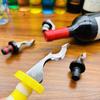 Wine Bottle Stopper Leak-proof Wine Stopper Push-type Design Silicone Wine Bottle Sealer for Home Kitchen