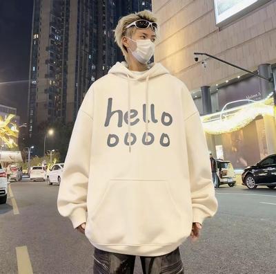 Men's Retro Trendy Hooded Sweatshirt - Autumn Winter 2025 Collection, Plus Velvet, Loose Fit