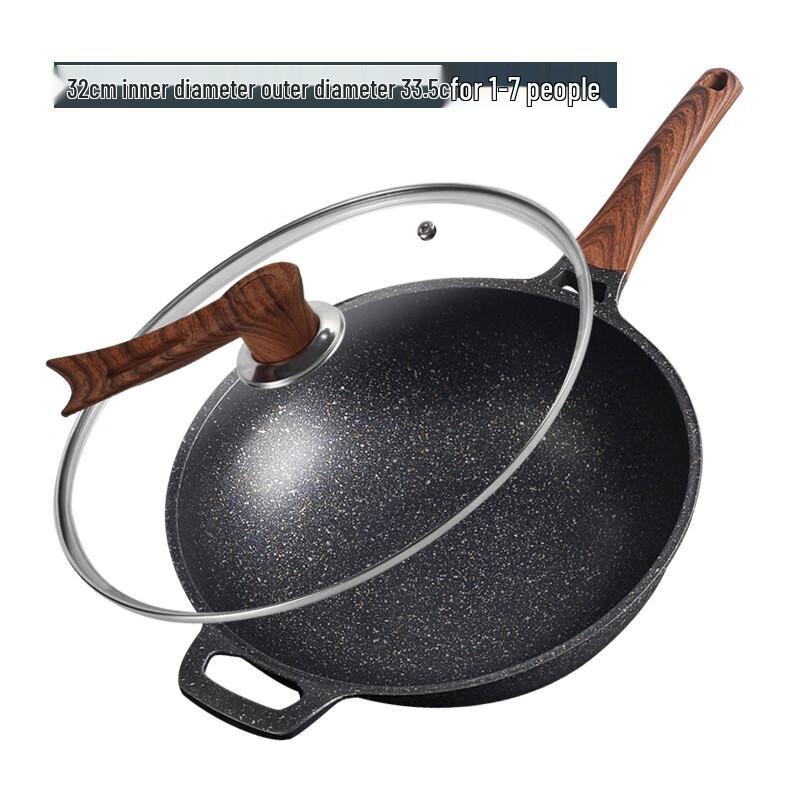 Yoshida Craft Cast Iron Wok with Glass Lid