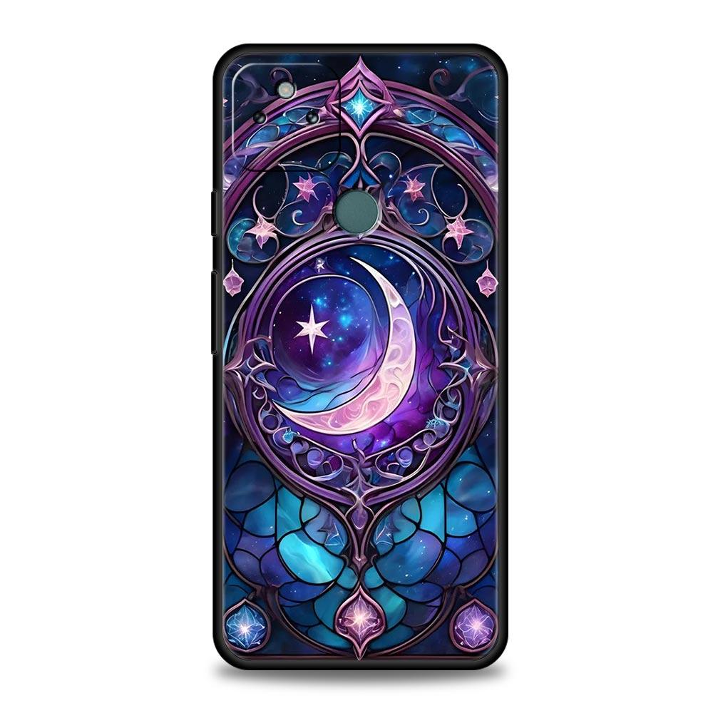 Beautiful Sun Moon Glass Phone Case Cover for Google Pixel 10 9 8 7 6 9A 8A 7A 6A Pro Shockproof Soft TPU 10 Pro XL Shell Fundas