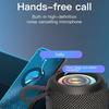 Portable Speaker Wireless Bluetooth Speaker FM Radio LED Light Ring Subwoofer Stereo Surround Outdoor Loudspeaker Support TF Card play