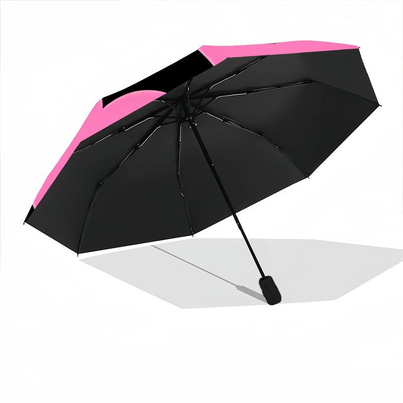 1PC Heart Yin Yang Automatic Open/close Umbrella with 8-Rib Structure for Women/Men, All-Season Use - Travel Essential, Stylish Accessory, Highquality