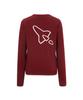 Antomas Spaceship Double Sleeve Round Neck Knit Women'S - Wine