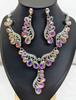 Jewelry Necklace Earrings Set Water Drop Gem Dress Banquet Women'S Luxury Accessories